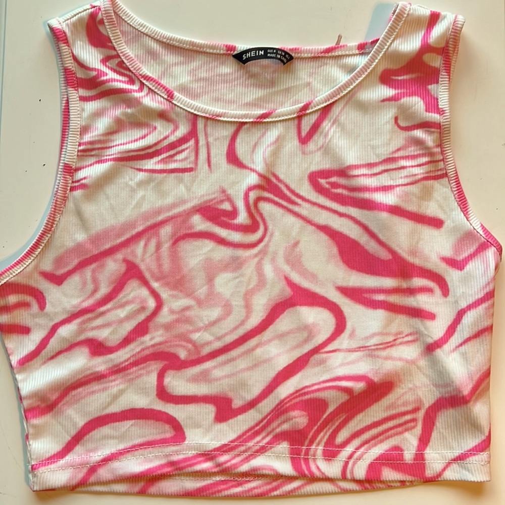 Pink Swirl Tank Top